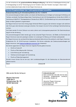 Antrag auf Leistungen für Bildung und Teilhabe Antrag auf Leistungen für Bildung und Teilhabe © Region Hannover